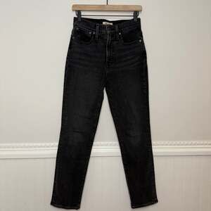 Madewell Perfect Vintage Jean 25 fit 26 27 gray high rise denim prep grunge moto